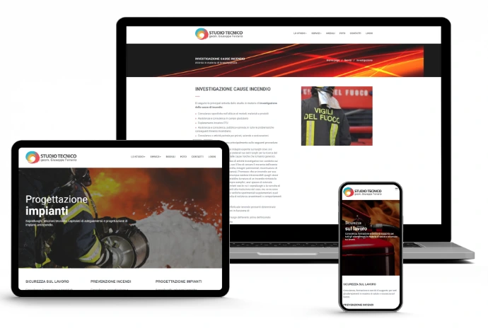 Realizzazione sito cliente Studio Tecnico Ferrario